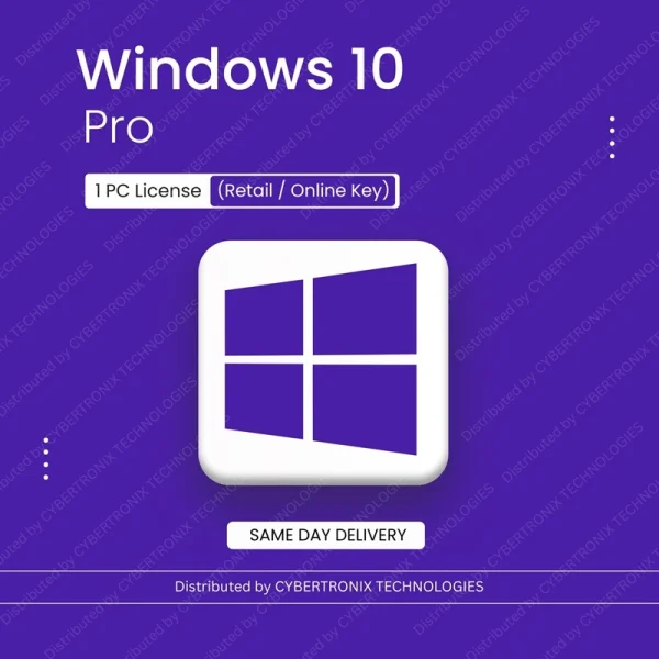 Microsoft Windows 10 Pro | Лицензия на 1 ПК (розничный/онлайн-ключ) | Цифровая лицензия | Доставка в тот же день