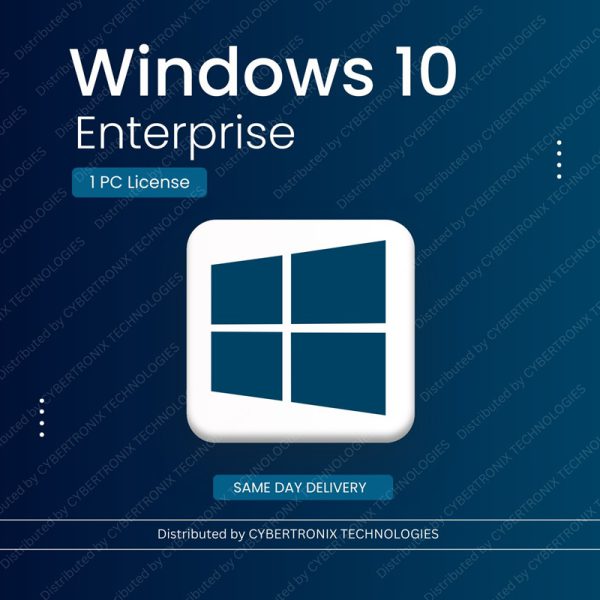 مايكروسوفت ويندوز 10 إنتربرايز | ترخيص لجهاز كمبيوتر واحد | ترخيص رقمي | توصيل في نفس اليوم