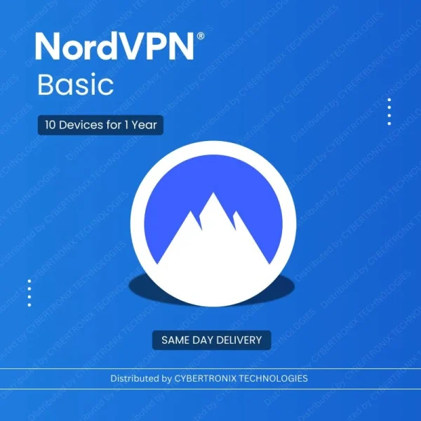 NordVPN Basic | 10 أجهزة لمدة عام واحد | ترخيص رقمي | توصيل في نفس اليوم
