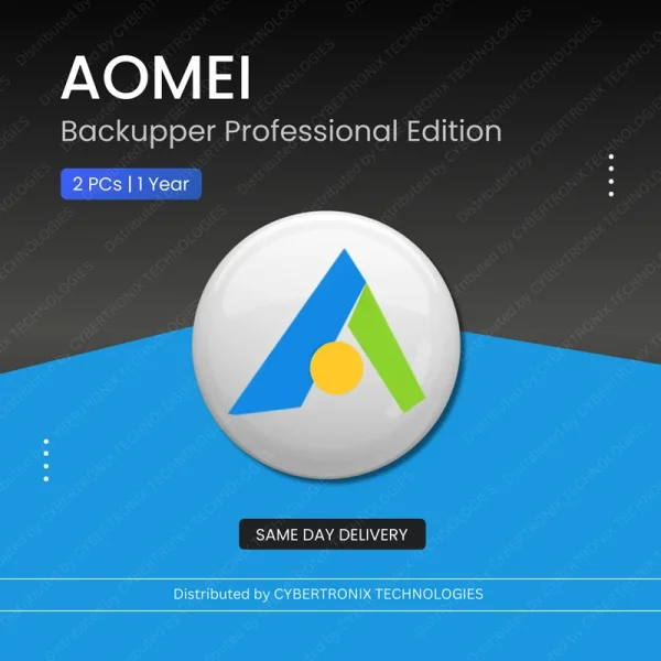 AOMEI Backupper Professional Edition, 2 шт. | 1 год | Цифровая лицензия | Доставка в тот же день