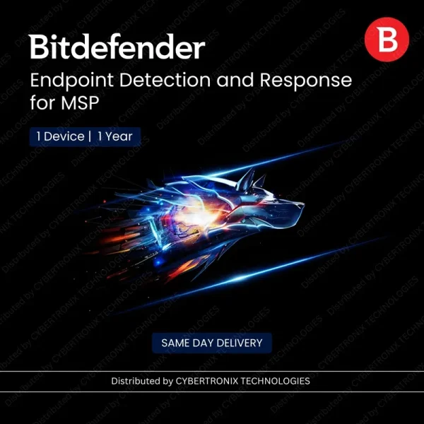 Bitdefender Endpoint Detection and Response для MSP | 1 устройство на 1 год | Цифровая лицензия | Доставка в тот же день