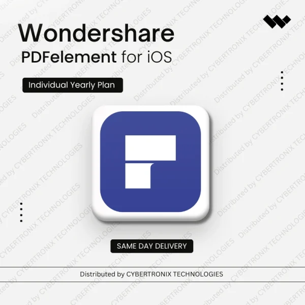 Wondershare PDFelement for iOS Individual | 1 Year | Digital License | Same Day Delivery