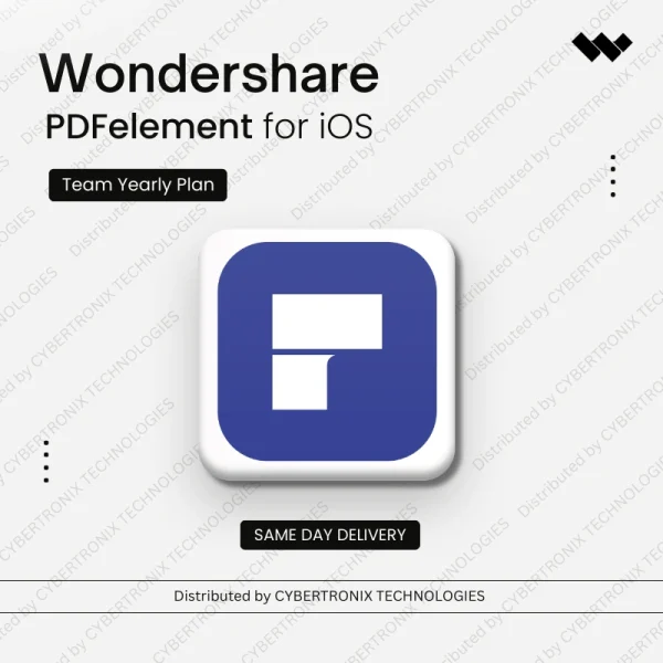 Wondershare PDFelement for iOS Team | 1 Year | Digital License | Same Day Delivery