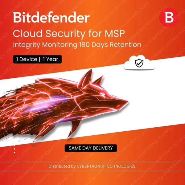 Bitdefender Cloud Security для MSP – Мониторинг целостности данных. Срок хранения 180 дней | 1 устройство на 1 год | Цифровая лицензия | Доставка в тот же день