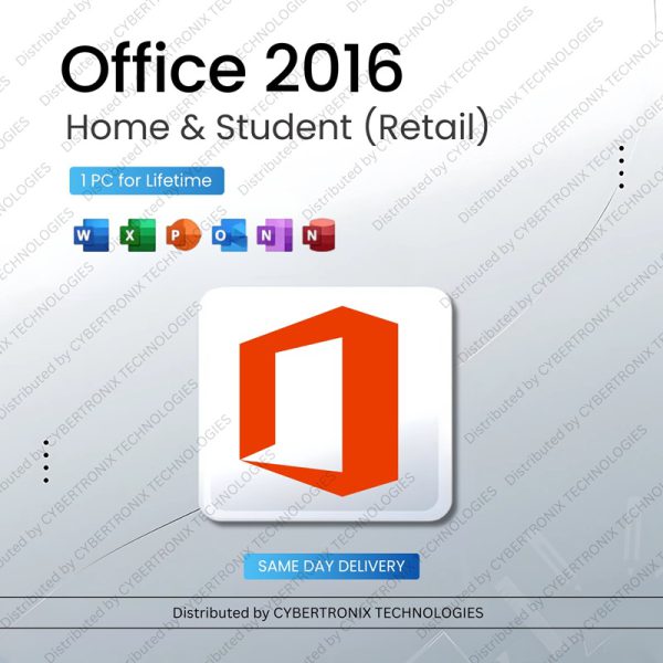 Office 2016 Home & Student Retail | 1 PC for lifetime | Windows | Digital License | SAME DAY DELIVERY