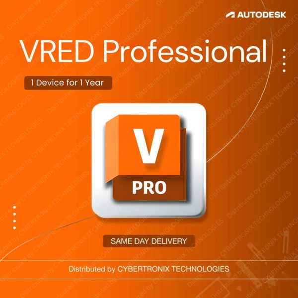 أوتوديسك VRED بروفيشنال | جهاز واحد لمدة عام واحد | ترخيص رقمي | توصيل في نفس اليوم