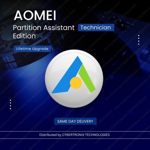 AOMEI Partition Assistant Technician Edition | Lifetime Upgrade | Digital License | SAME DAY DELIVERY