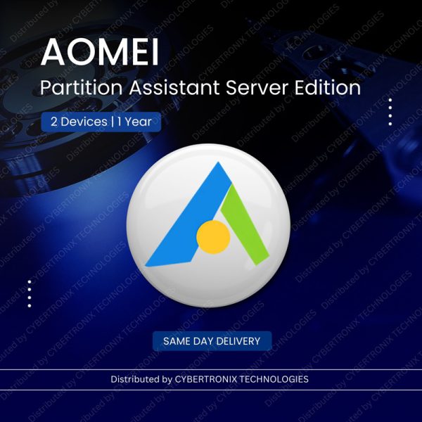 برنامج AOMEI Partition Assistant Server Edition | سنة واحدة | ترخيص رقمي | توصيل في نفس اليوم