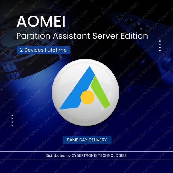 برنامج AOMEI Partition Assistant Server Edition | ترقية مدى الحياة | ترخيص رقمي | توصيل في نفس اليوم