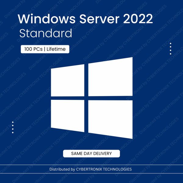 مايكروسوفت ويندوز سيرفر 2022 ستاندرد | ترخيص لـ 100 جهاز كمبيوتر | ترخيص رقمي | توصيل في نفس اليوم