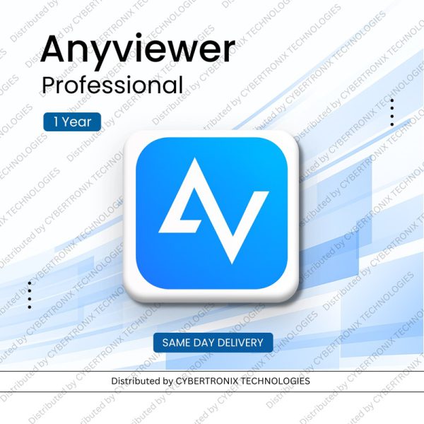 Anyviewer Professional, 1 лицензия на 1 пользователя, 10 устройств для входа в систему, 100 управляемых устройств, 1 год | Цифровая лицензия | Доставка в тот же день
