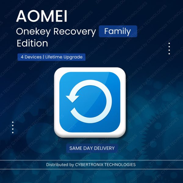 إصدار عائلة AOMEI Onekey Recovery | ترقية مدى الحياة | ترخيص رقمي | توصيل في نفس اليوم