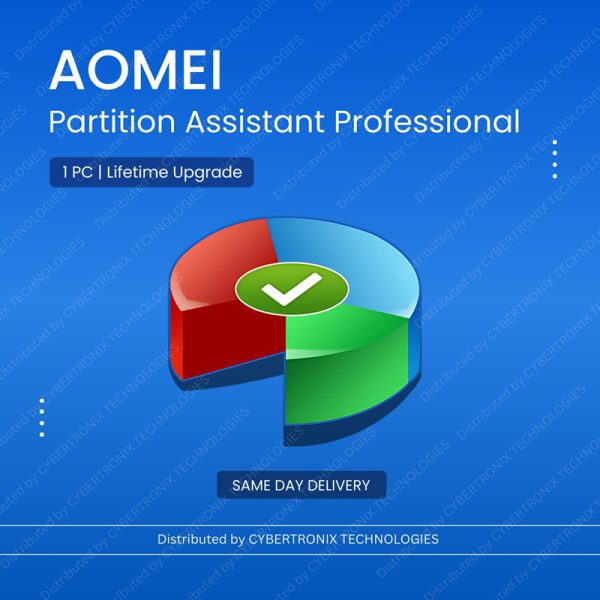 AOMEI Partition Assistant Professional 1 PC | Lifetime Upgrade | Digital License | SAME DAY DELIVERY