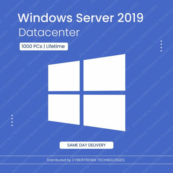 مايكروسوفت ويندوز سيرفر 2019 داتا سنتر | ترخيص مدى الحياة لـ 1000 خادم | ترخيص رقمي | توصيل في نفس اليوم