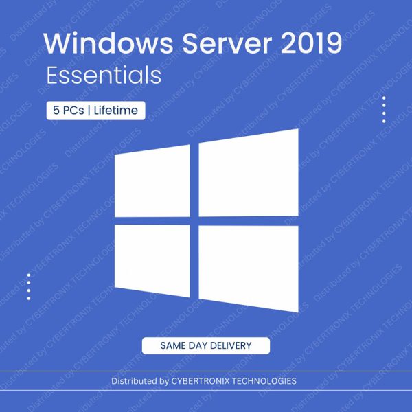 مايكروسوفت ويندوز سيرفر 2019 إسينشالز | 5 خوادم مدى الحياة | ترخيص رقمي | توصيل في نفس اليوم