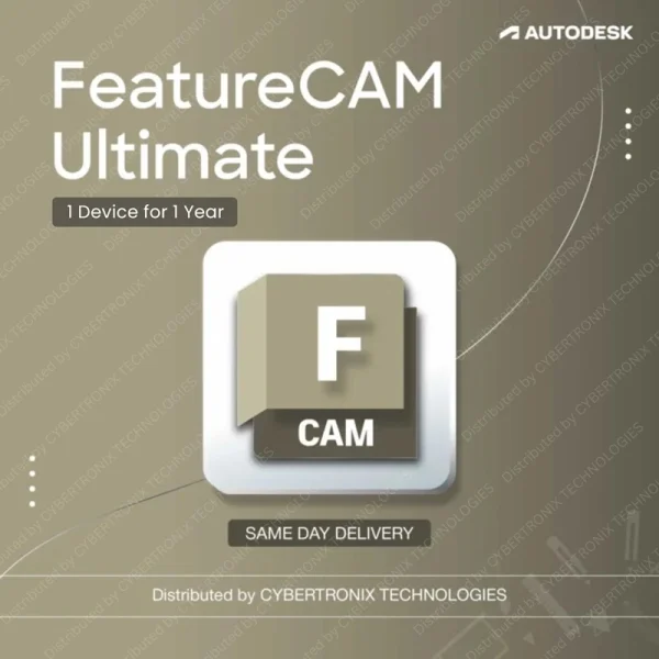 Autodesk FeatureCAM Ultimate | 1 Device for 1 Year | Digital License | SAME DAY DELIVERY
