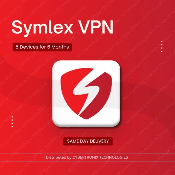 Symlex VPN 5 Devices for 6 Months | Digital License | Same Day Delivery