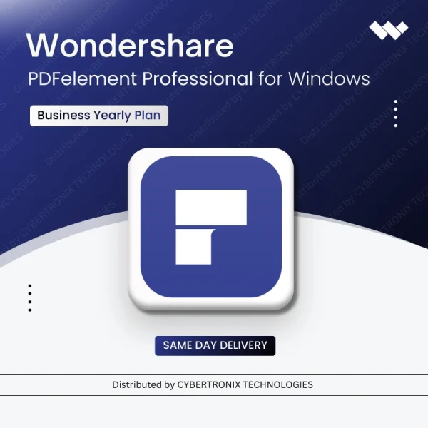 Wondershare PDFelement Professional for Windows Business | 1 Year | Digital License | Same Day Delivery