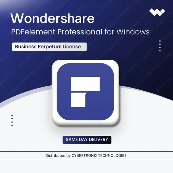 Wondershare PDFelement Professional for Windows Business | Perpetual License | Digital License | Same Day Delivery