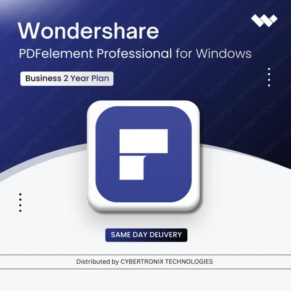 Wondershare PDFelement Professional for Windows Business | 2 Years | Digital License | Same Day Delivery