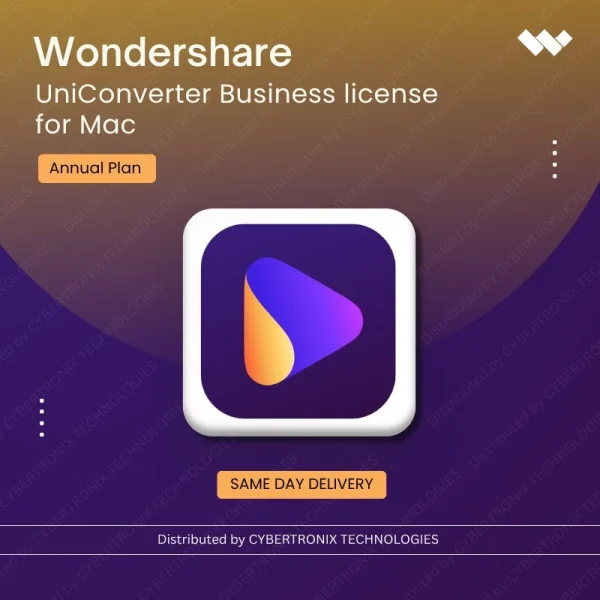 Wondershare UniConverter Business License for Mac Annual Plan | Digital License | Same Day Delivery