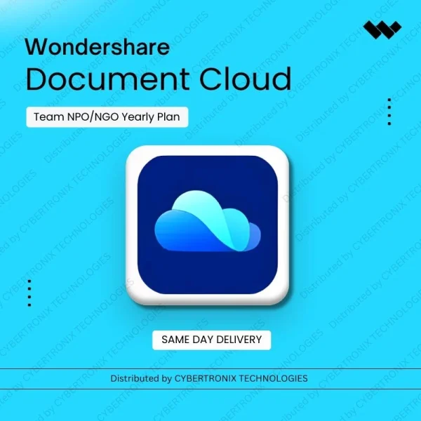 Wondershare Document Cloud Team NPO/NGO | 1 Year | Digital License | Same Day Delivery