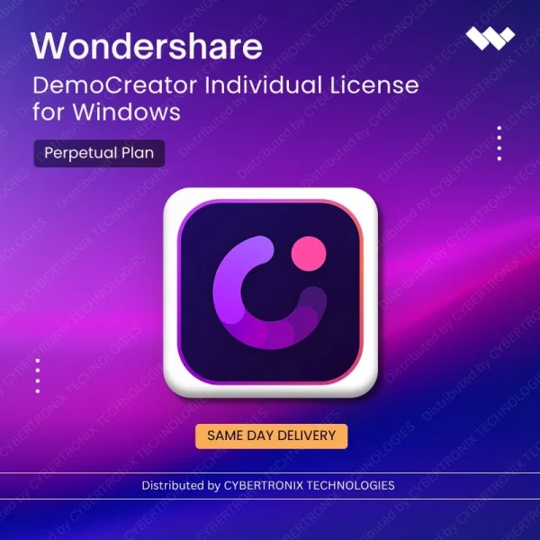 Wondershare DemoCreator Individual License for Windows Perpetual Plan | Digital License | Same Day Delivery