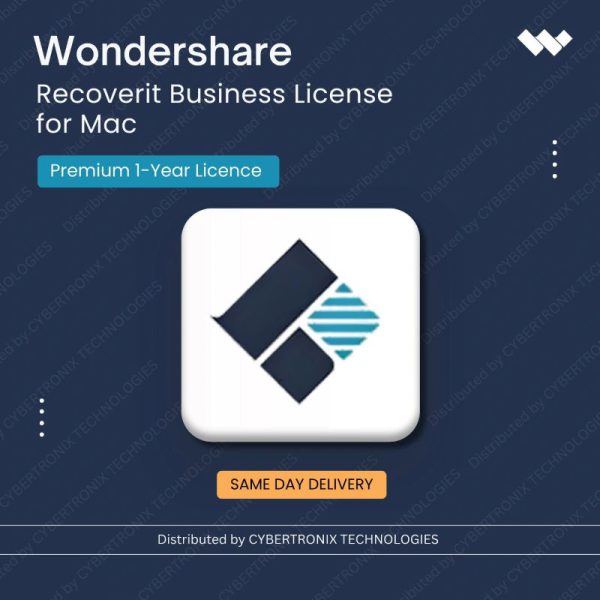 Wondershare Recoverit Business License for Mac Premium 1 Year License | Digital License | Same Day Delivery
