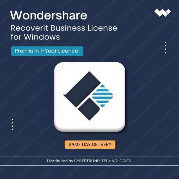 Wondershare Recoverit Business License for Windows Premium 1 Year License | Digital License | Same Day Delivery