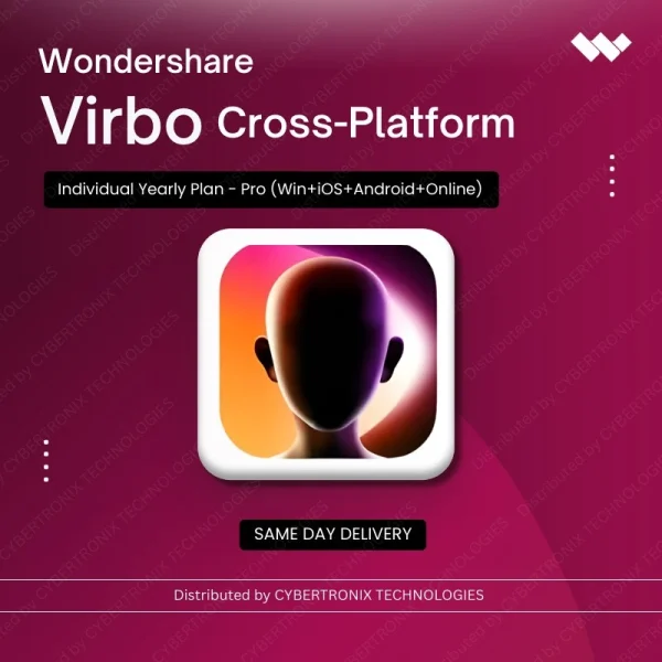 Wondershare Virbo Cross-Platform Individual  Yearly Plan - Pro (Win+iOS+Android+Online) | Digital License | Same Day Delivery