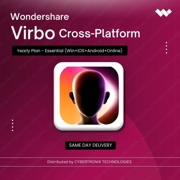 Wondershare Virbo Cross-Platform Individual Yearly Plan - Essential (Win+iOS+Android+Online) | Digital License | Same Day Delivery