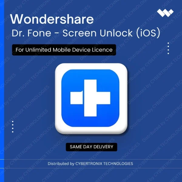 Dr.Fone - Screen Unlock  (iOS) for Unlimited Mobile Device License | Digital License | Same Day Delivery