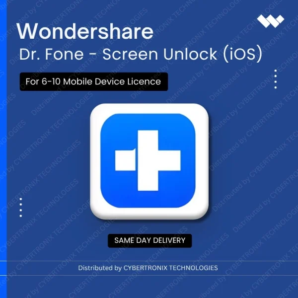 Dr.Fone- Screen Unlock  (iOS) for 6-10 Mobile Device License | Digital License | Same Day Delivery