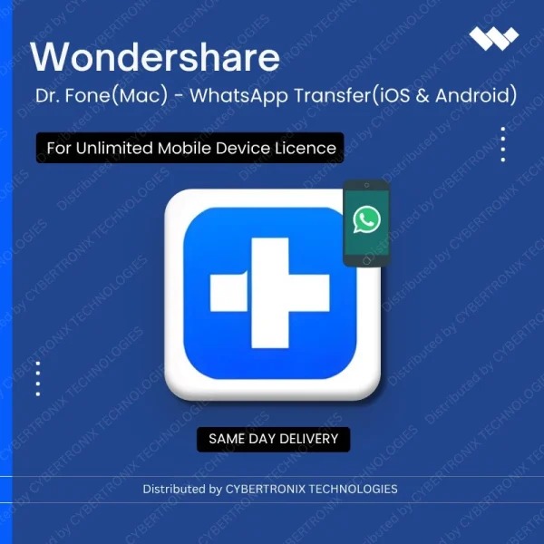 Dr.Fone(Mac) - WhatsApp Transfer(iOS& Android) for Unlimited Mobile Device License | Digital License | Same Day Delivery