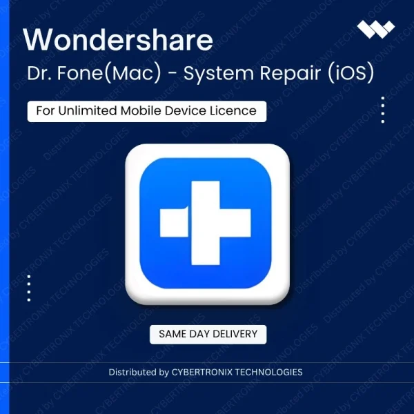 Dr.Fone(Mac) - System Repair (iOS) for Unlimited Mobile Device License | Digital License | Same Day Delivery
