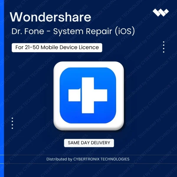 Dr.Fone - System Repair (iOS) for 21-50 Mobile Device License | Digital License | Same Day Delivery