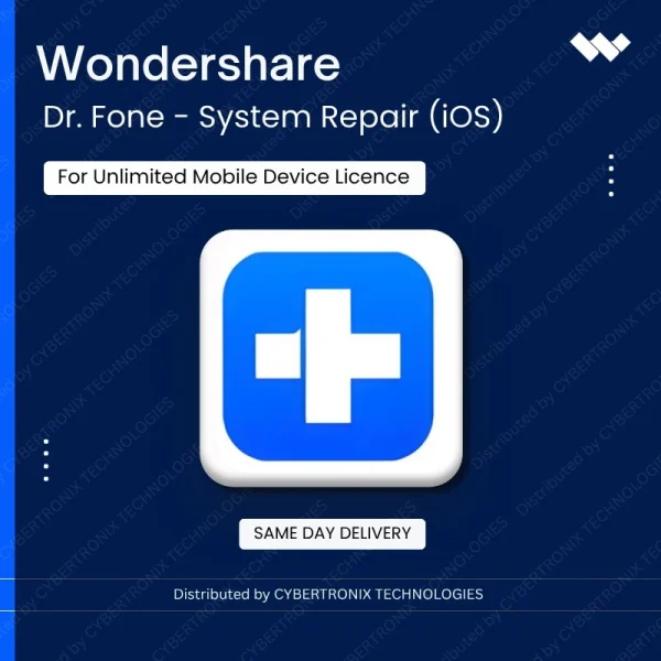 Dr.Fone - System Repair (iOS) for Unlimited Mobile Device License | Digital License | Same Day Delivery