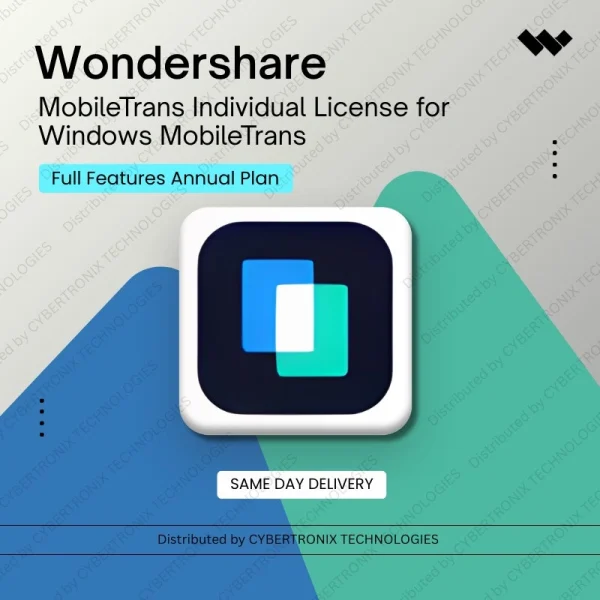 Wondershare MobileTrans Individual License for Windows MobileTrans - Full Features Annual Plan | Digital License | Same Day Delivery