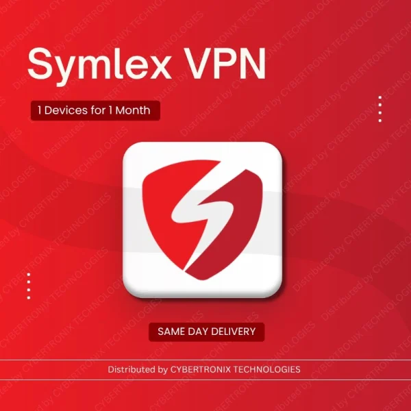 Symlex VPN 1 Device for 1 Month | Digital License | Same Day Delivery