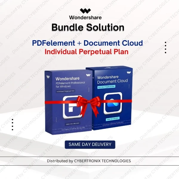 Wondershare Bundle Solution: PDFelement and Document Cloud Individual |  Perpetual Plan | Digital License | Same Day Delivery