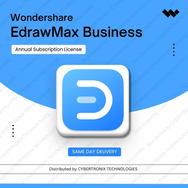 Wondershare EdrawMax Business License Annual Subscription| 1 Year | Digital License | Same Day Delivery