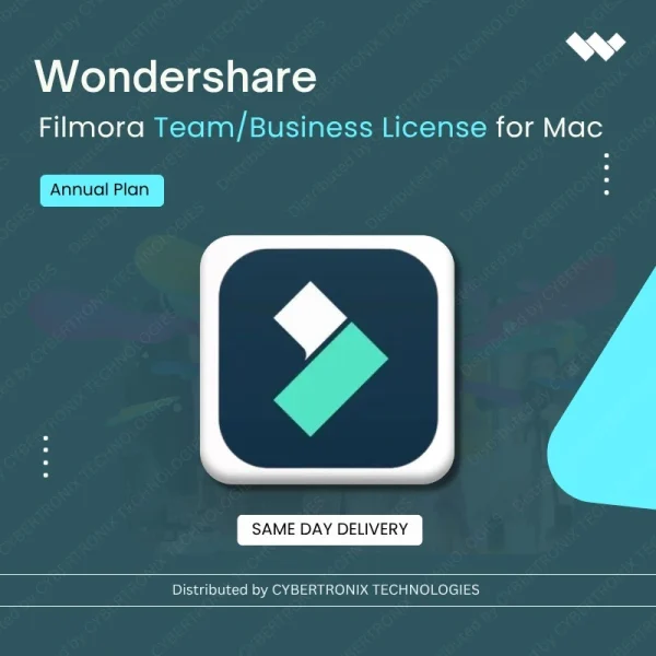 Wondershare Filmora Team/Business License for Mac Annual Plan | Digital License | Same Day Delivery