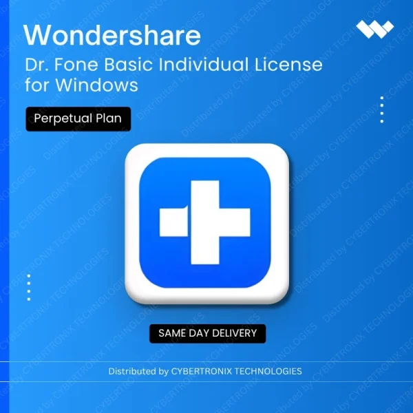 Dr.Fone Basic Individual License for Windows Perpetual Plan | Digital License | Same Day Delivery