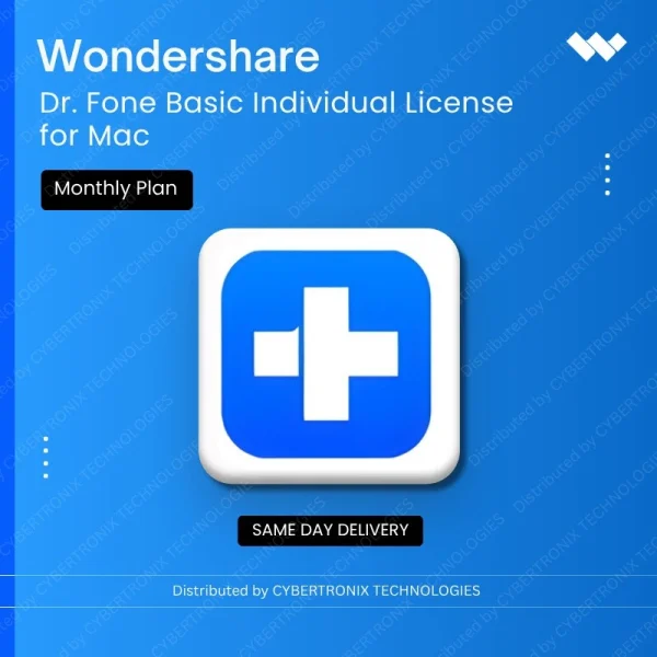 Dr.Fone Basic Individual License for Mac Monthly Plan | Digital License | Same Day Delivery