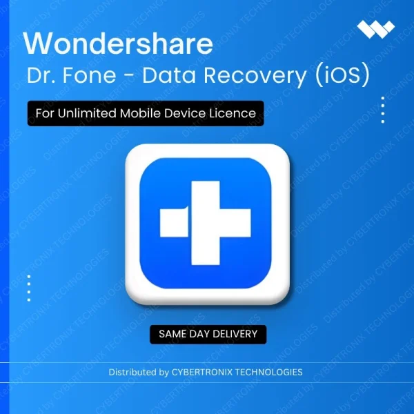 Dr.Fone - Data Recovery (iOS) for Unlimited Mobile Device License | Digital License | Same Day Delivery
