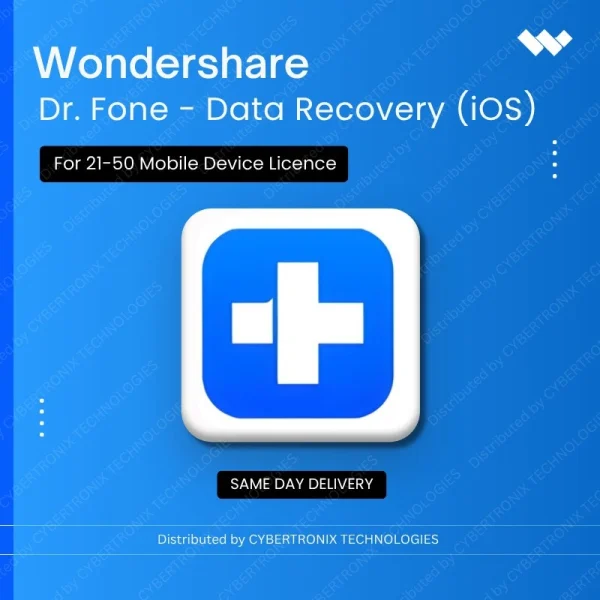 Dr.Fone - Data Recovery (iOS) for 21-50 Mobile Device License| Digital License | Same Day Delivery