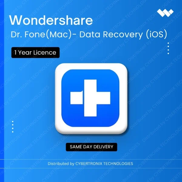 Dr.Fone (Mac) - Data Recovery (iOS) 1 Year License | Digital License | Same Day Delivery