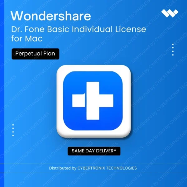 Dr.Fone Basic Individual License for Mac Perpetual Plan | Digital License | Same Day Delivery
