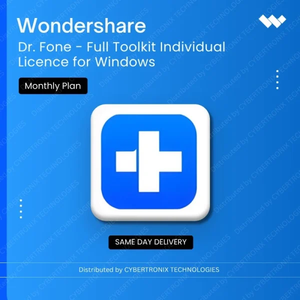 Wondershare Dr.Fone - Full Toolkit Individual License for Windows Monthly Plan | Digital License | Same Day Delivery