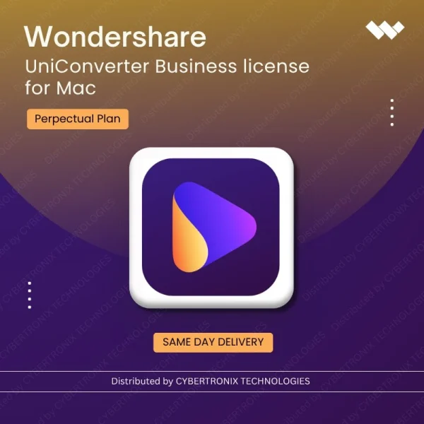 Wondershare UniConverter Business License for Mac Perpetual Plan | Digital License | Same Day Delivery